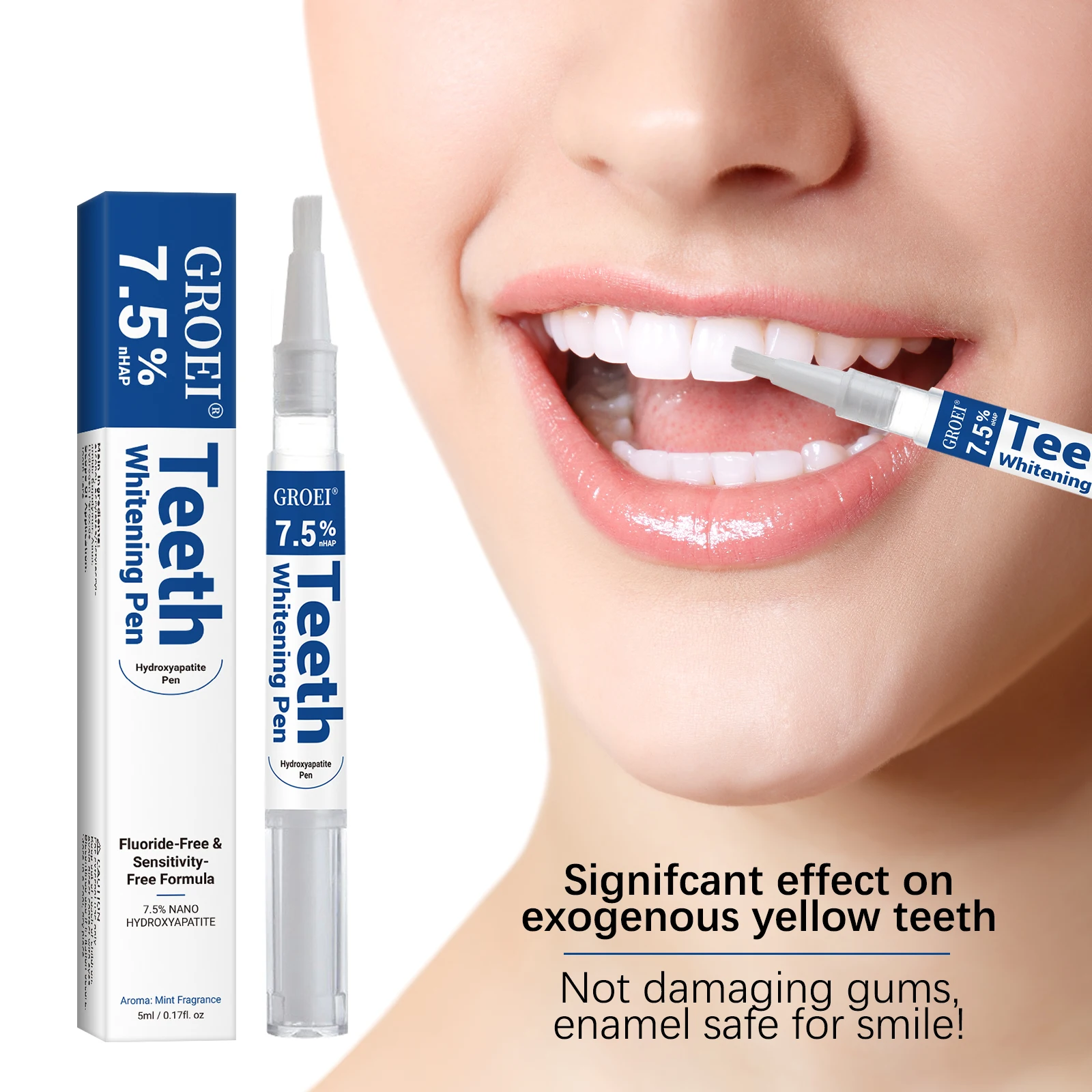 Teeth Whitening Gel Peroxide - 하이드록시아파타이트 치아 미백 펜 눈부신 화이트