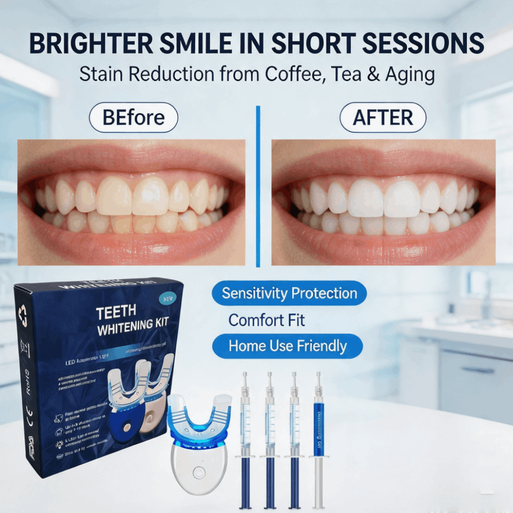 Teeth Whitening Opalescence - 전문 치아 미백 키트 젤 LED라이트