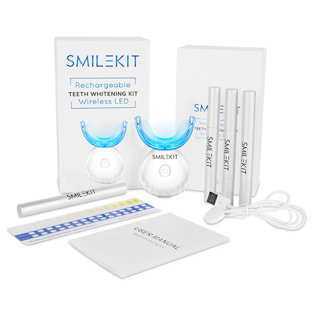 치과 치아 미백 키트 미니 16 LED 콜드 라이트 3 - Teeth Whitening Gel Peroxide 리뷰 및 가격