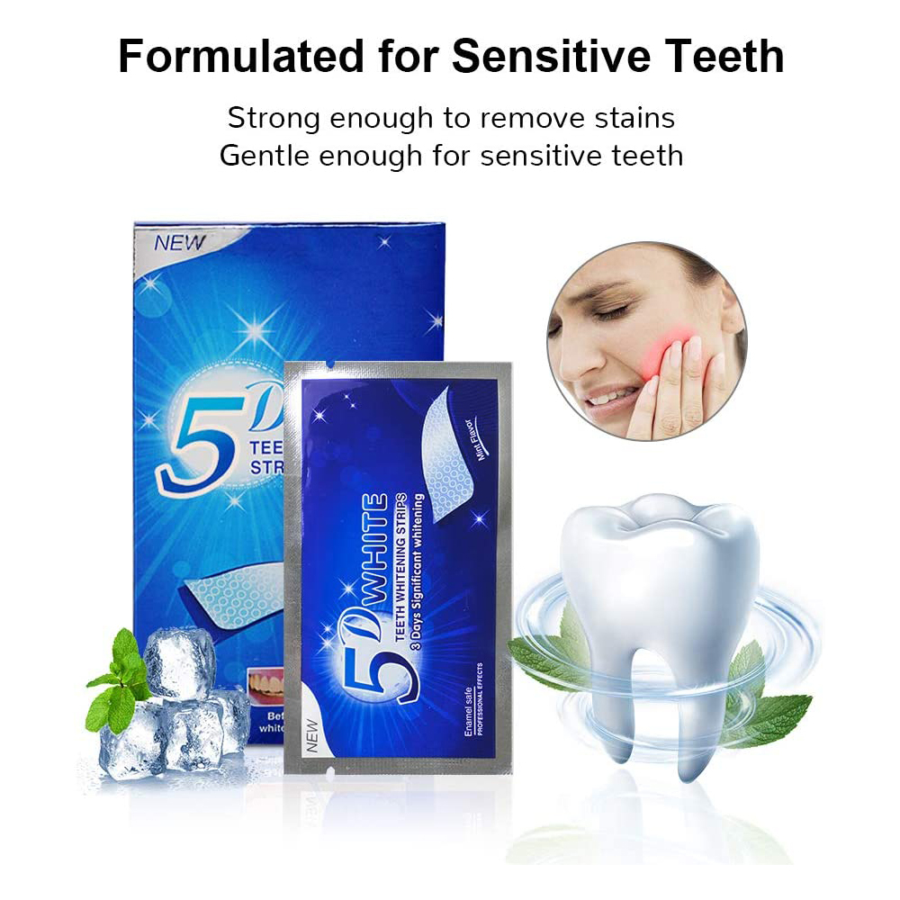 5D 화이트 치아 미백 스트립 미백 젤 화이트 스트립  - Teeth Whitening Gel Peroxide 리뷰 및 가격